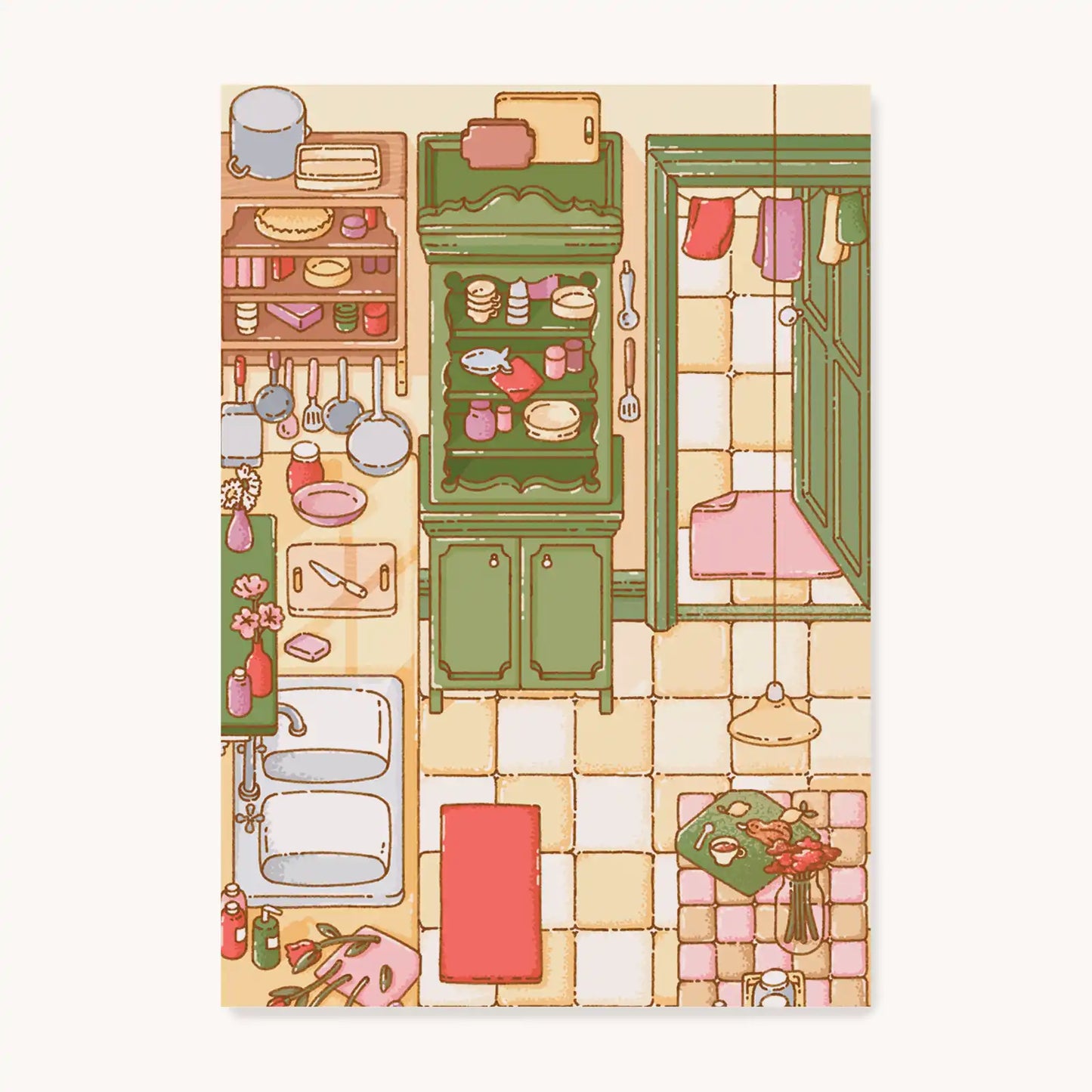 Postcard — Kitchen