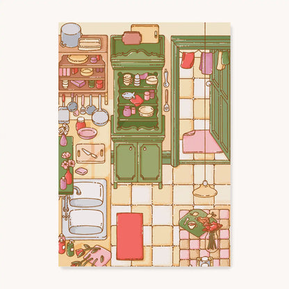Postcard — Kitchen